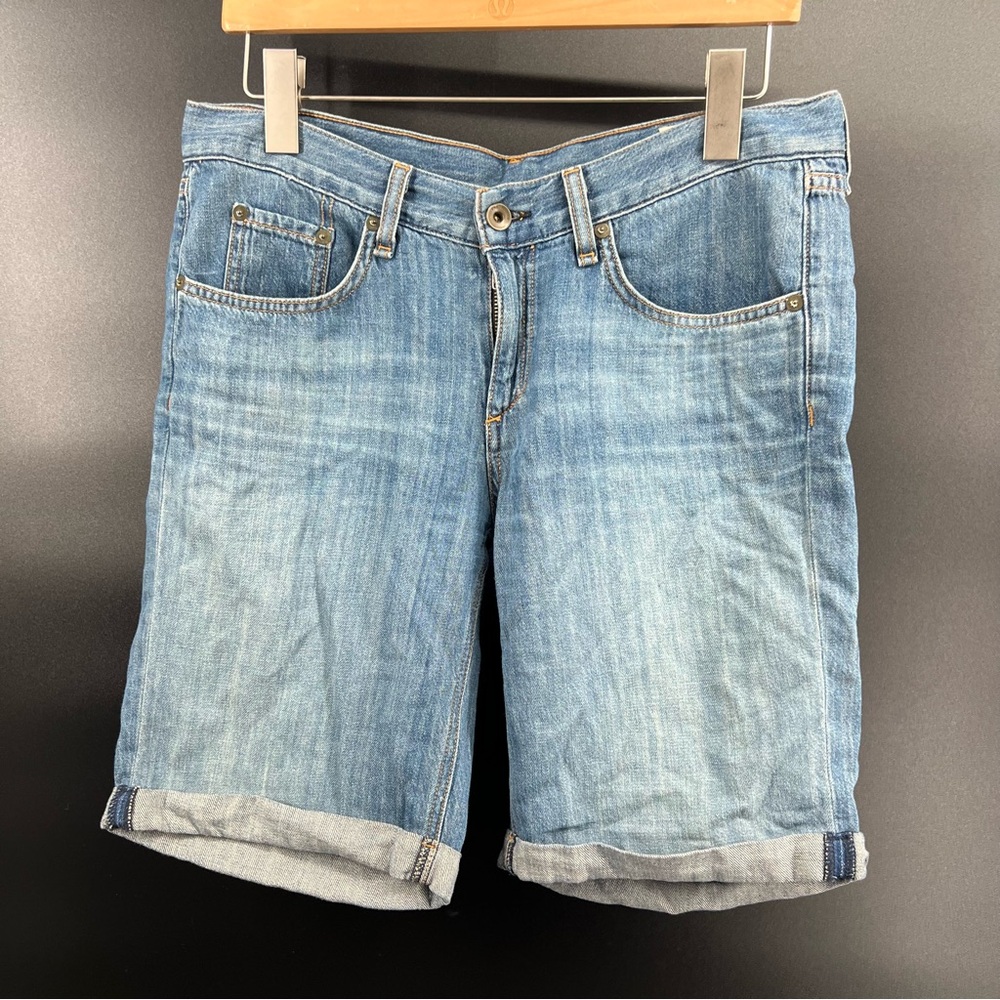 rag & bone Light Blue Denim Women's Bermudas